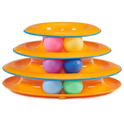 Tower of Tracks Orange Cat Toy