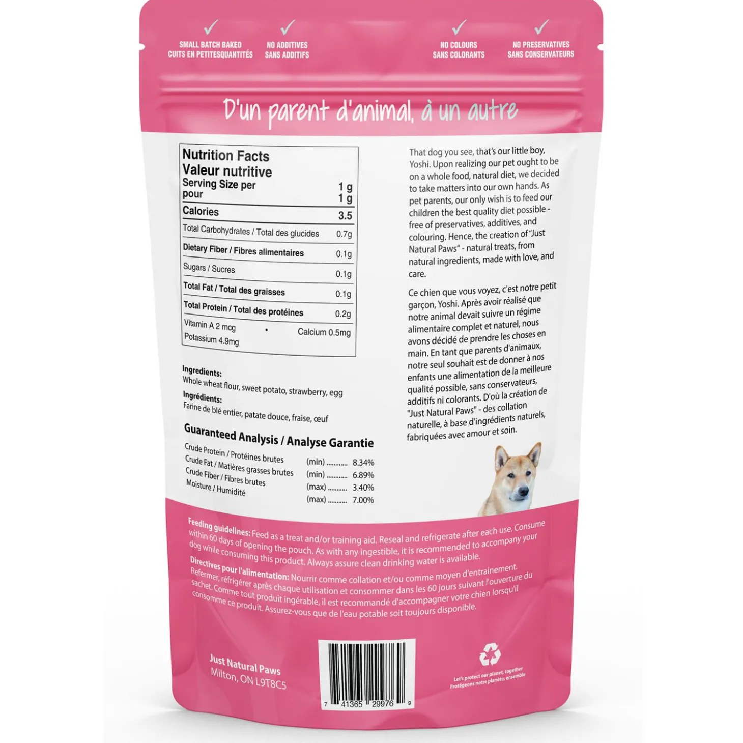 Trainers Sweet Potato & Strawberry Dog Treats