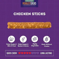 Treatly Collagen Mobility Sticks with Real Chicken Medium Dog Treats