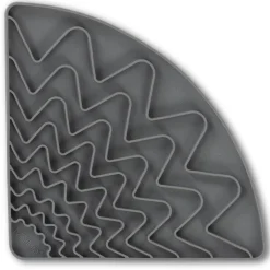 Triangle Grey Licking Mat with Suction