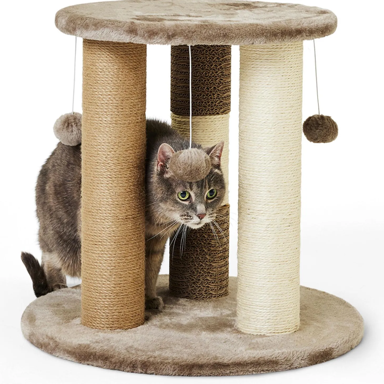 Triple Surface Cat Scratch Post