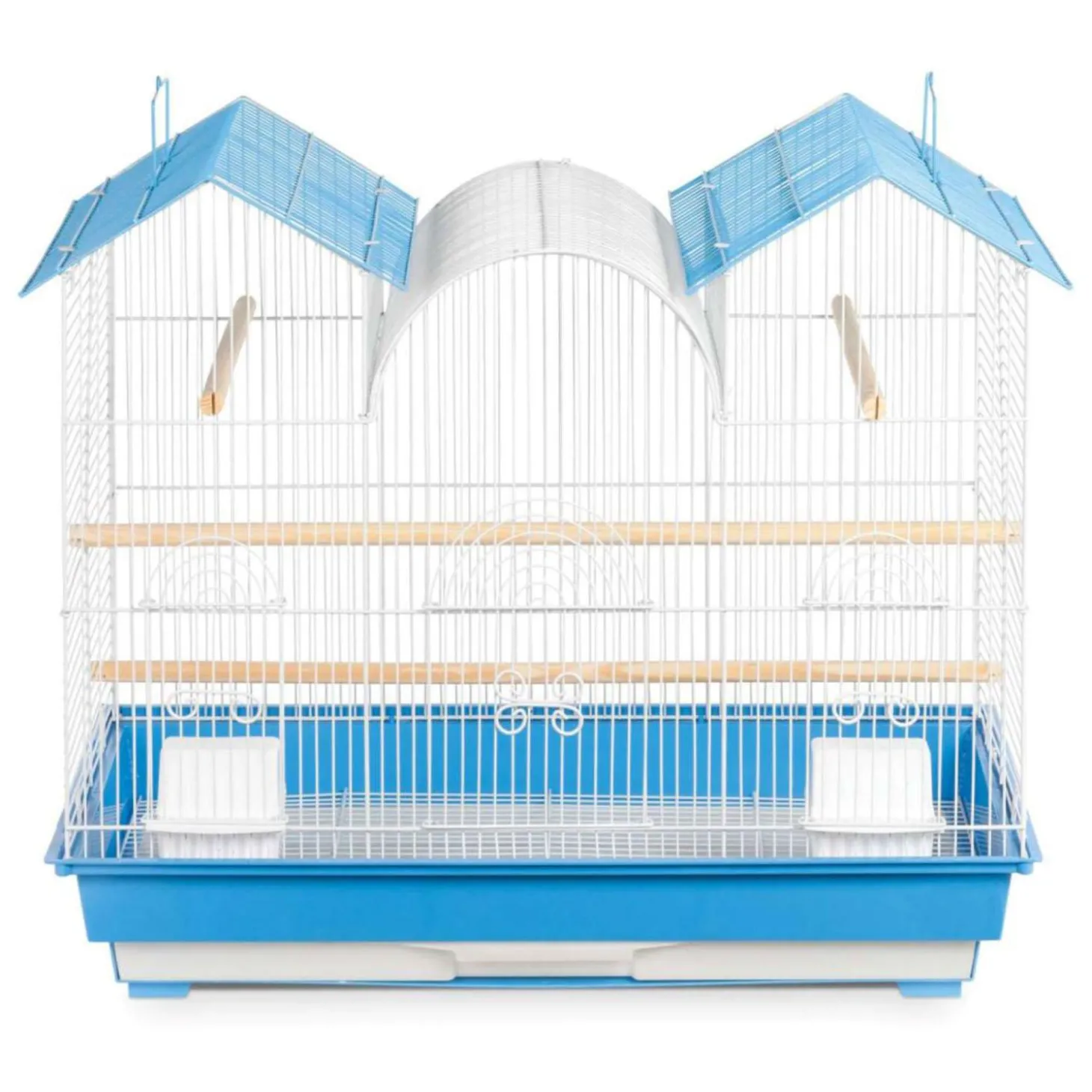 Triple Top Blue Bird Cage