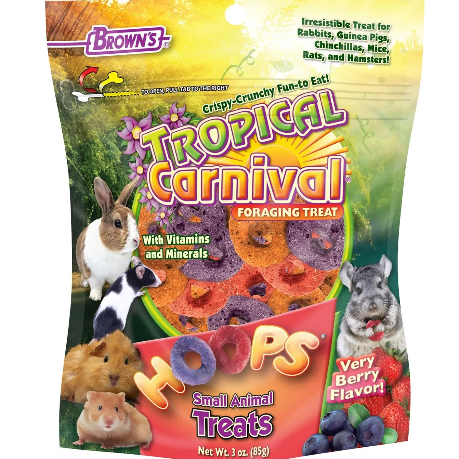 Tropical Carnival Hoops Small Animal Treats