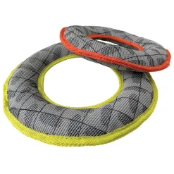 Tuff Tuggs Ring Yellow Dog Toy