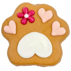 Valentine's Flower Paw Dog Treat