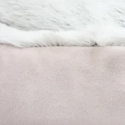 Velvet Bolster Bed Pink