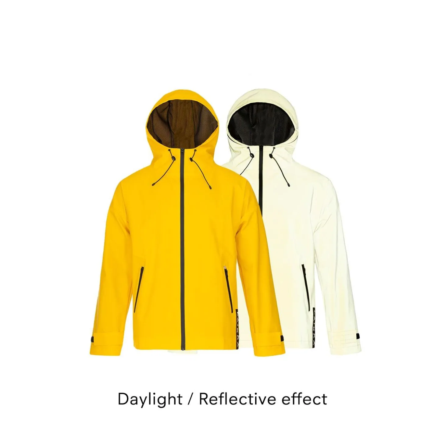 Visibility Yellow Unisex Human Raincoat