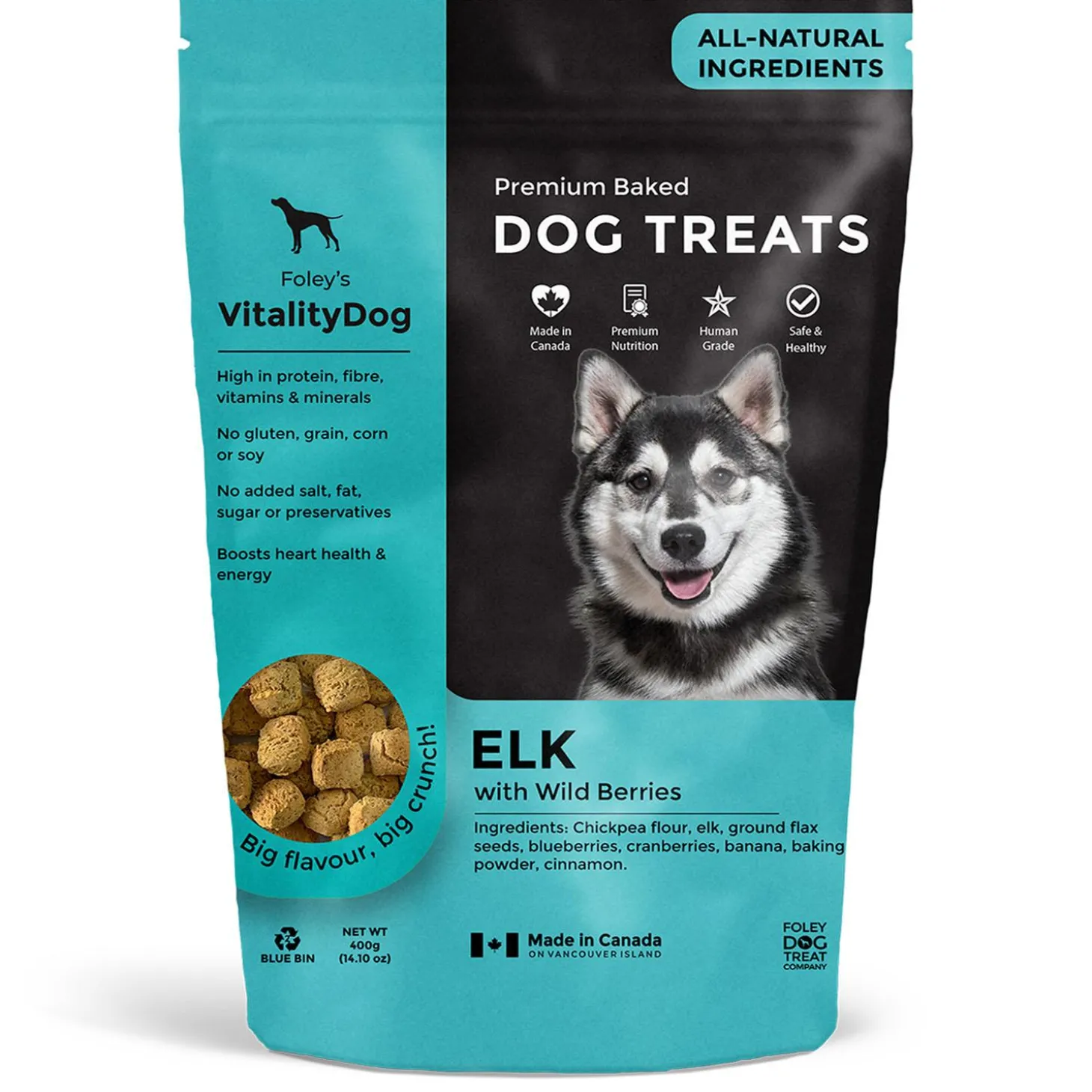 VitalityDog Elk with Wild Berries Dog Treats