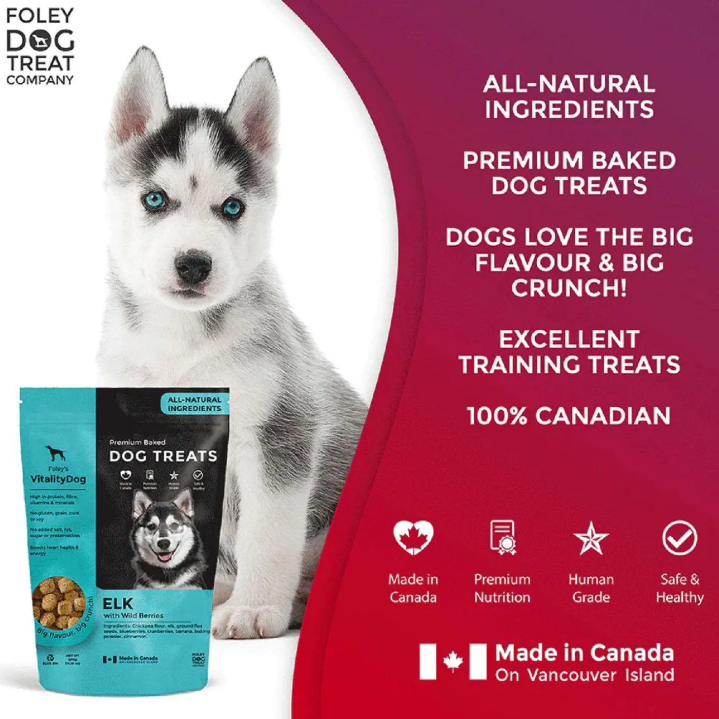 VitalityDog Elk with Wild Berries Dog Treats