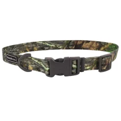 Water and Woods Adjustable Camo Patterned Dog Collar Green
