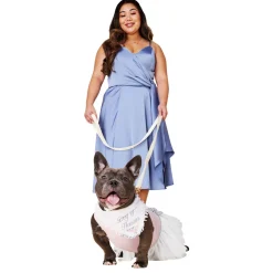 Wedding Ivory Dog Collar & Leash Set