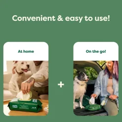 White Tea & Basil Hypoallergenic Pet Grooming Wipes