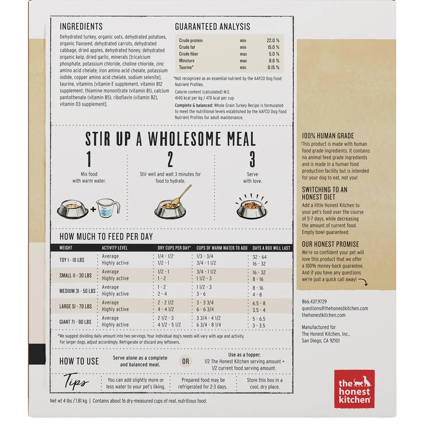 Whole Grain Turkey Recipe Adult Dog Food