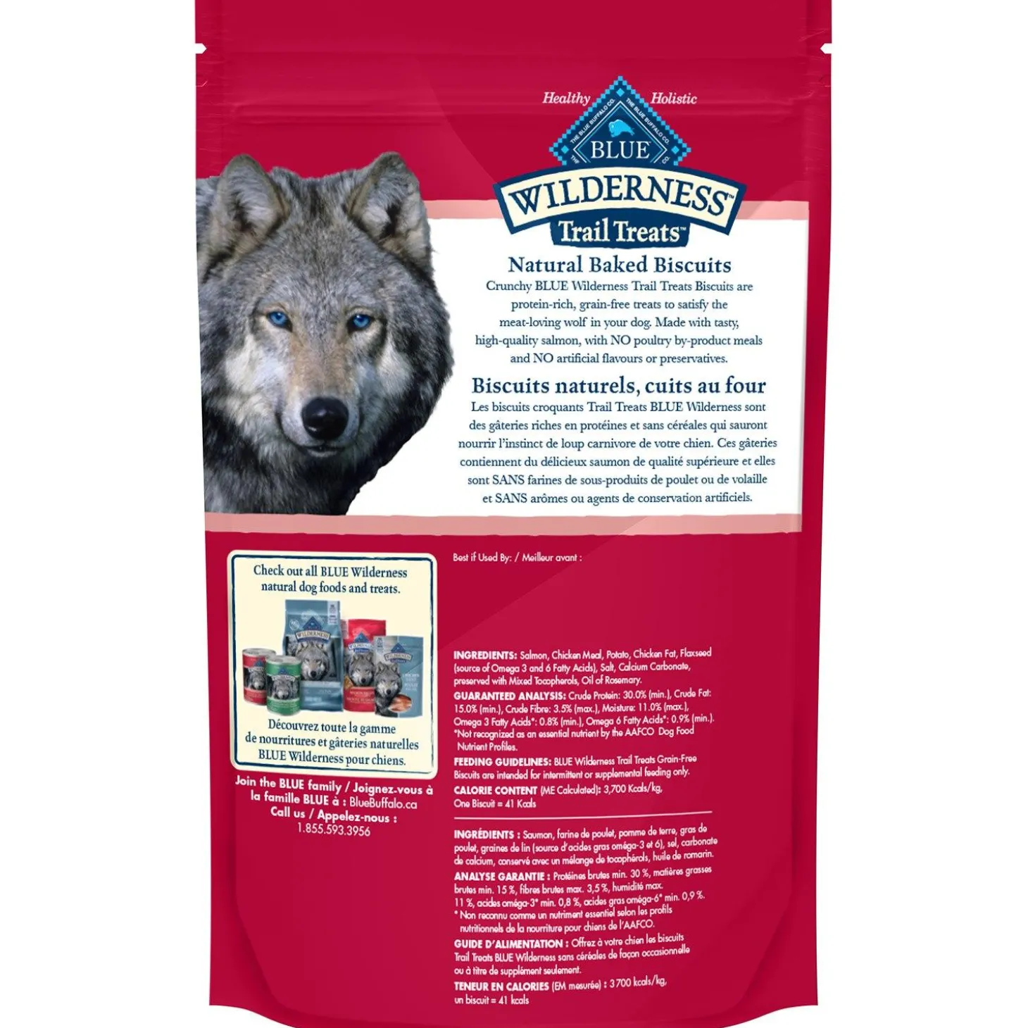 Wilderness Crunchy Trail Treats Salmon Recipe Dog Treats