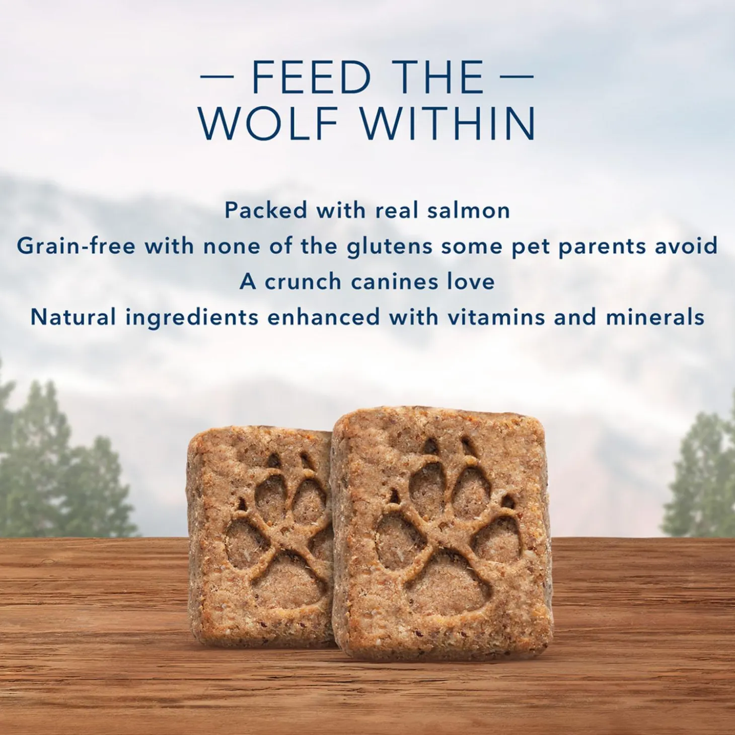 Wilderness Crunchy Trail Treats Salmon Recipe Dog Treats