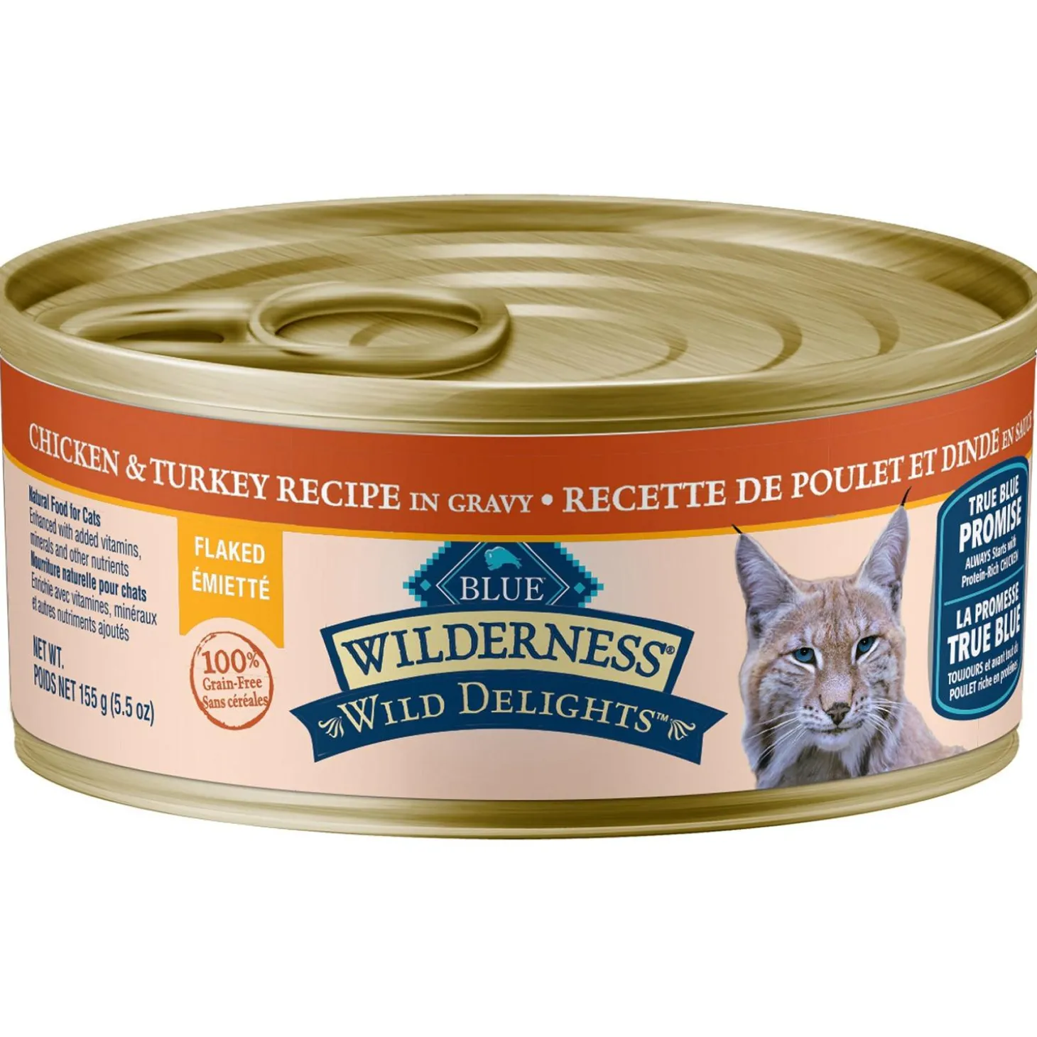 Wilderness Wild Delights Chicken & Turkey Flaked Recipe Adult Cat Food