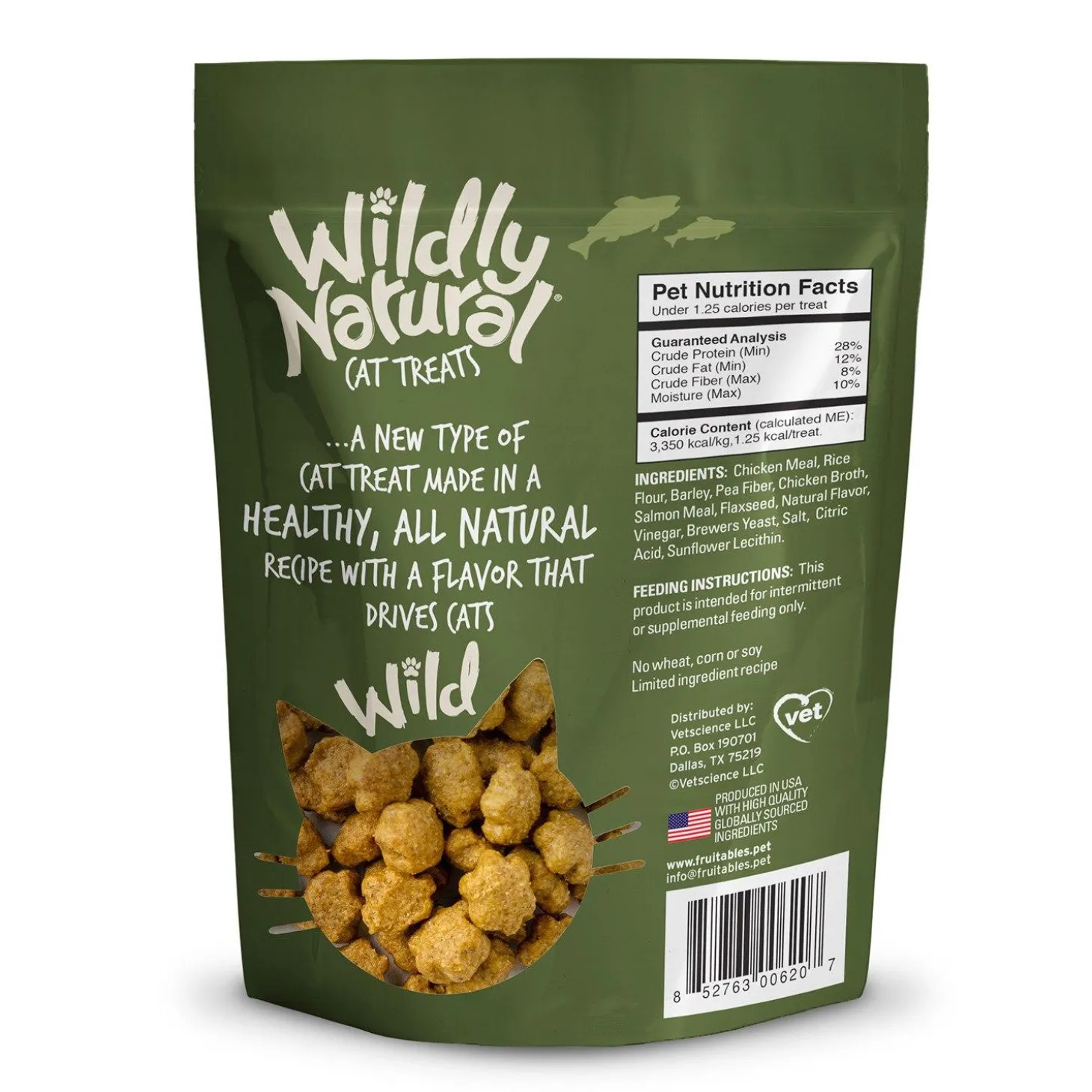 Wildly Natural Salmon Flavour Cat Treats