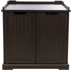 Wooden Extra-Large Brown Litter Box Enclosure