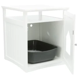 Wooden White Litter Box Enclosure