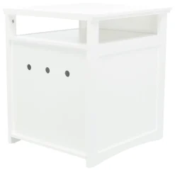 Wooden White Litter Box Enclosure