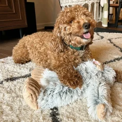 Yeti Plush with Squeaker Dog Toy