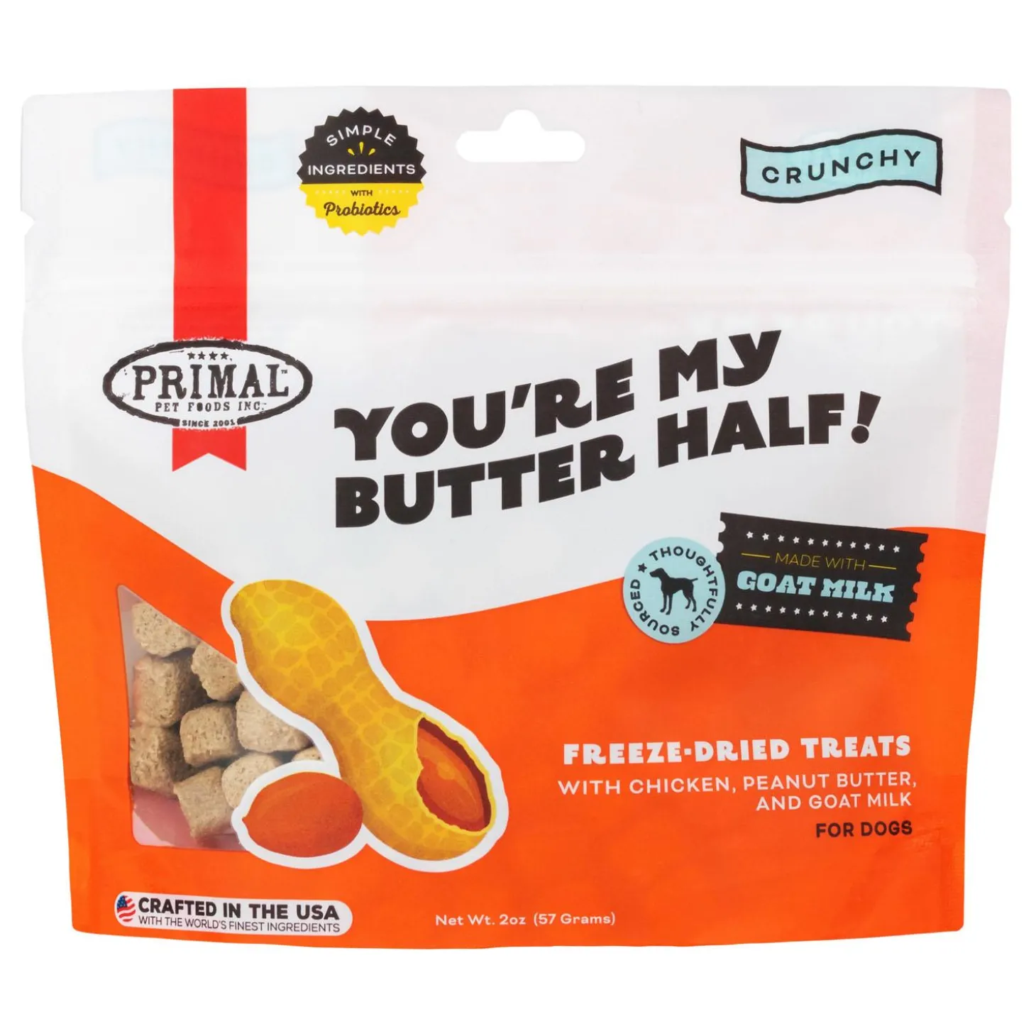 You're My Butter Half! Chicken, Peanut Butter & Goat Milk Dog Treats